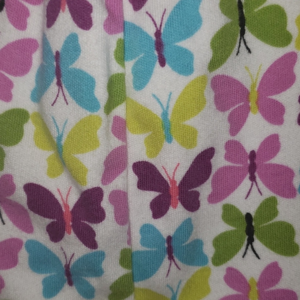 Zip-up Terry Cloth Robe w/ Butterfly Print Lining - Picture 5 of 5